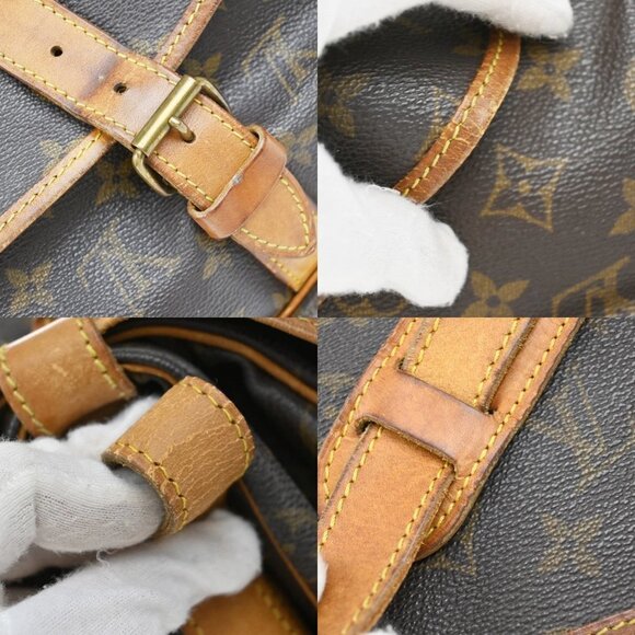 LOUIS VUITTON Saumur 35 Shoulder Bag Monogram Leather BN France M42254 39KB323 - Picture 9 of 16